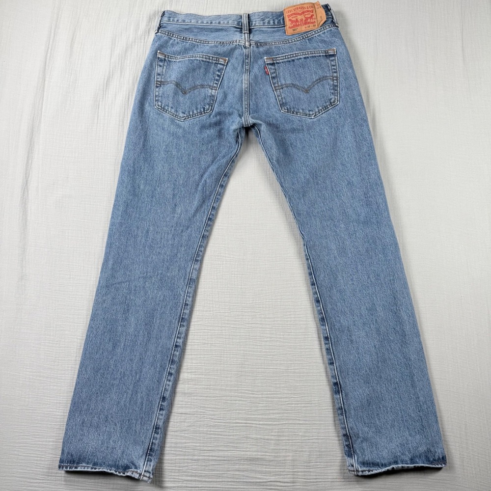 Levis 501 Jeans Mens 32x32 (31x31) Button Fly  Blue Denim Cowboy Rodeo Western - Picture 3 of 8